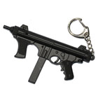 意大利伯莱塔m12s冲锋枪模型-钥匙挂件，纯金属枪模型！