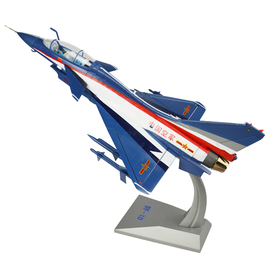 歼10表演机1：72比例歼十战斗机飞机模型展览模型