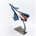 歼10表演机1:48比例，仿真合金飞机模型，国防教育展览模型